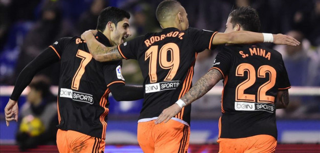 Guedes, Rodrigo y Santi Mina