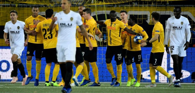 El Young Boys celebra un gol