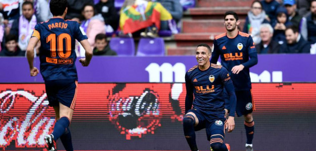 El Valencia celebrando un gol