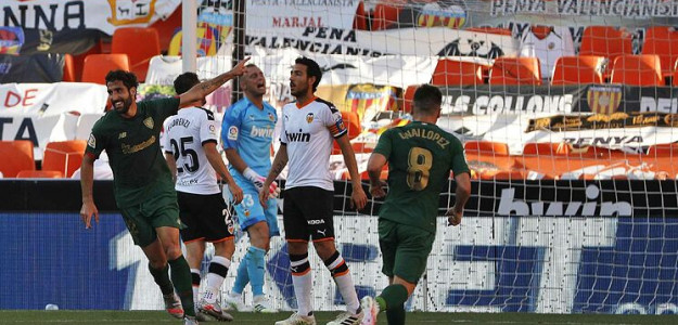 Gol encajado por el Valencia