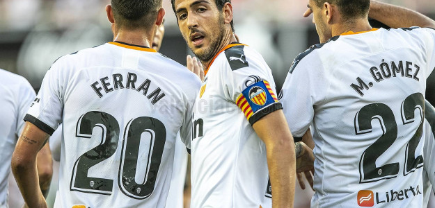 El Valencia celebrando un gol
