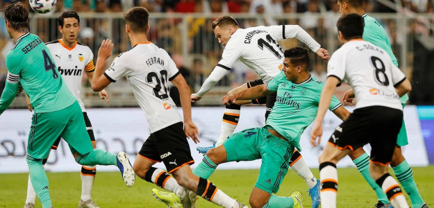 El Valencia jugando
