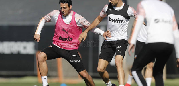 El Valencia entrenando