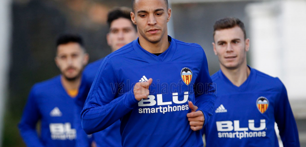 El Valencia entrenando