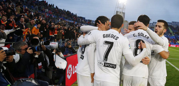 El Mestalla celebrando un gol