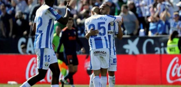 El Leganés celebra el empate 