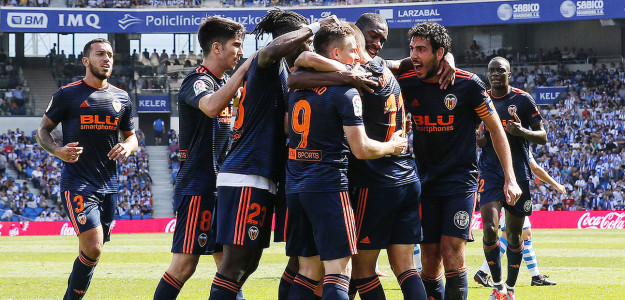 El Mestalla celebrando un gol