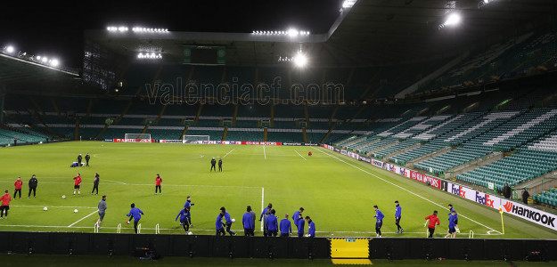 El Valencia en el Celtic Park