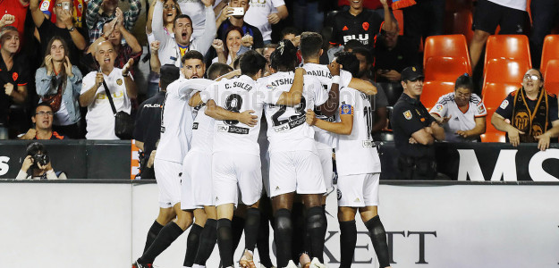El Mestalla celebrando un gol