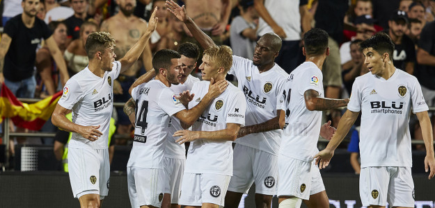 El Mestalla celebrando un gol