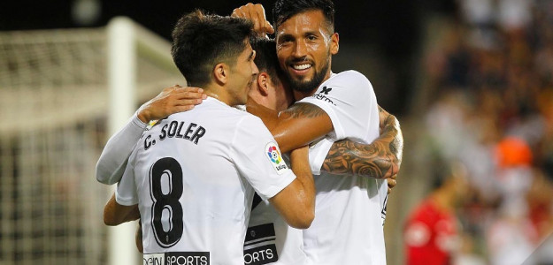 El Mestalla celebrando un gol