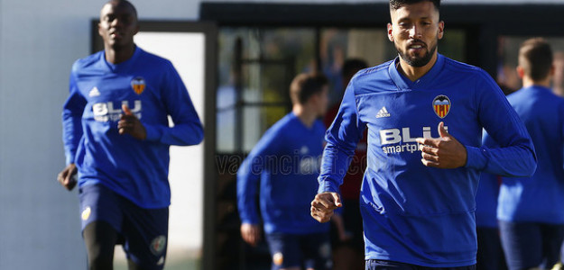 El Valencia entrenando
