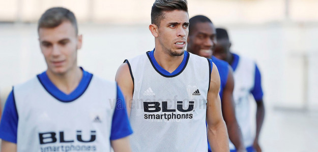 El Valencia entrenando