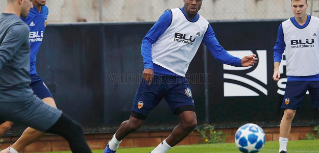 El Valencia entrenando