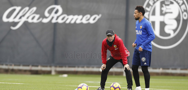 El Valencia entrenando
