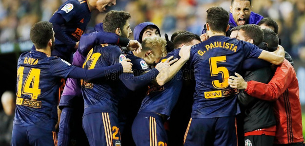 El Getafe celebra un gol