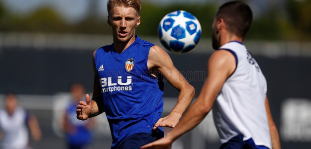 El Valencia entrenando
