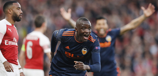 El Valencia celebrando un gol