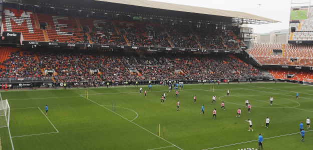 El Valencia entrenando