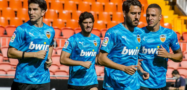 El Valencia entrenando