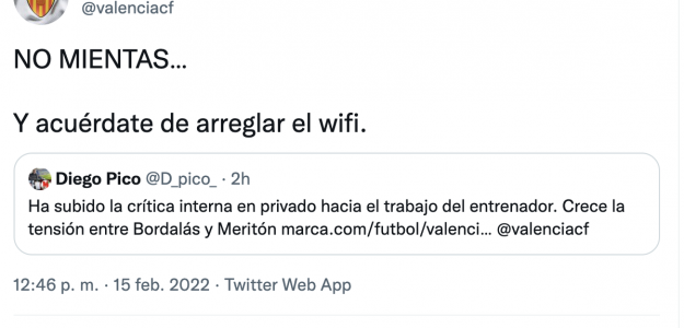 El Valencia ataca