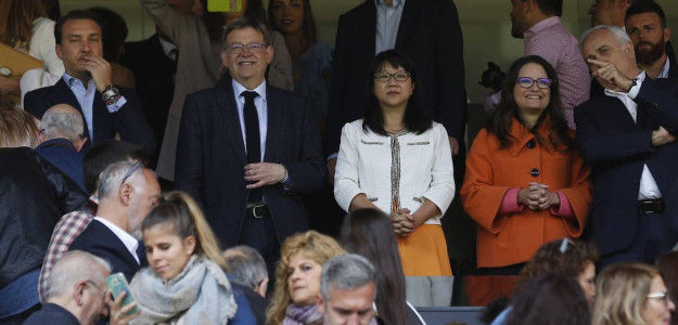 Layhoon Chan y Ximo Puig