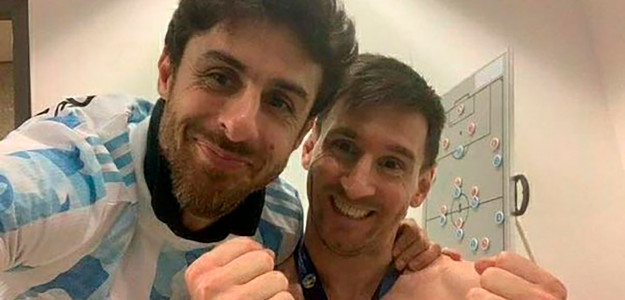 Aimar y Messi