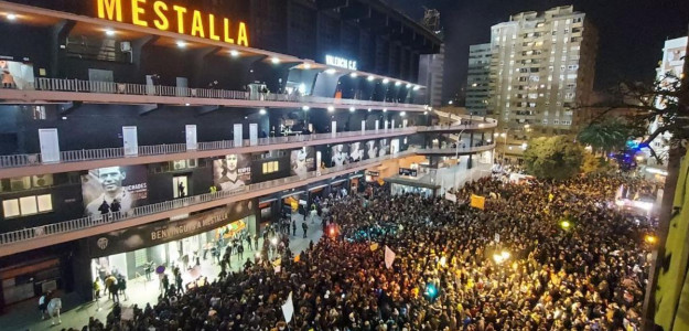 Protestas en Mestalla