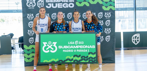 Valencia Basket 3x3 brilla en su estreno en la Liga 3x3 FEB con dos subcampeonatos