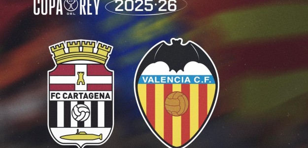 Copa del Rey Valencia CF contra FC Cartagena