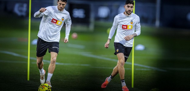 Dos nuevas caras se unen al Valencia: Unai Núñez y Guido Rodríguez debutan en el entrenamiento