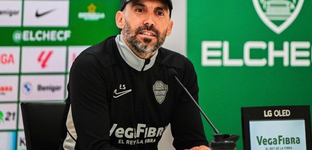 El Elche de Sarabia, con la mira en la Copa del Rey y crítico con el formato