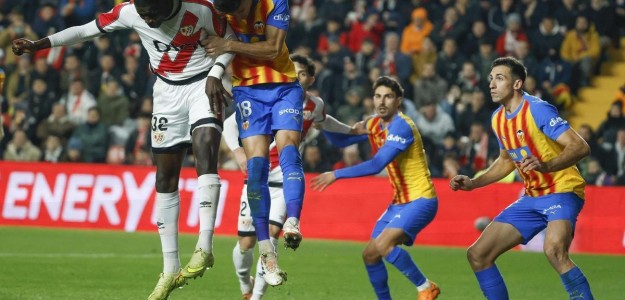 El Valencia se estrella contra el Rayo: empate agridulce en Vallecas