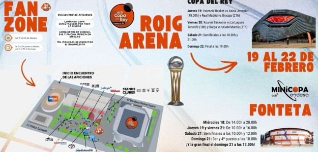 La Copa del Rey de baloncesto se viste de fiesta en València