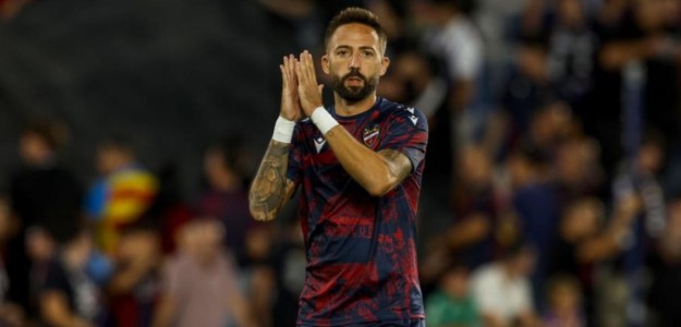 José Luis Morales durante un partido del Levante UD en el Ciutat de València