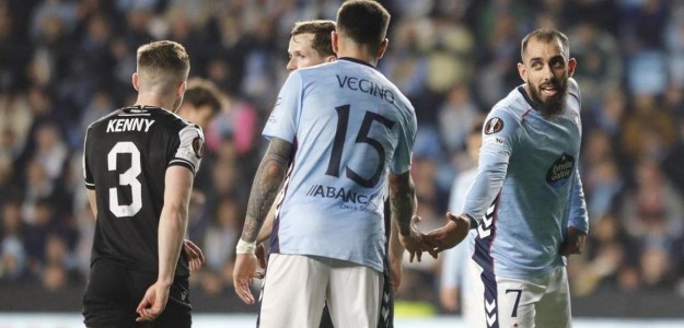Matías Vecino durante un partido con el Celta de Vigo esta temporada