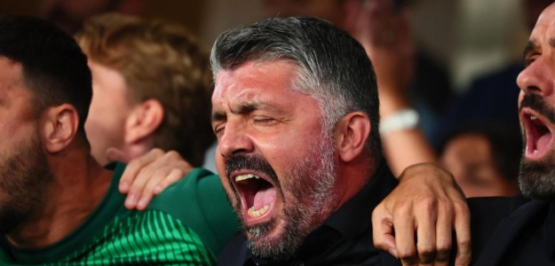 Gennaro Gattuso dirigiendo entrenamiento selección italiana repesca mundial
