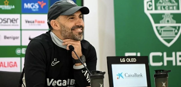 Eder Sarabia durante la rueda de prensa previa al partido contra el Real Oviedo