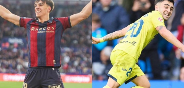 Carlos Espí y Alberto Moleiro celebran durante sus respectivos partidos esta temporada