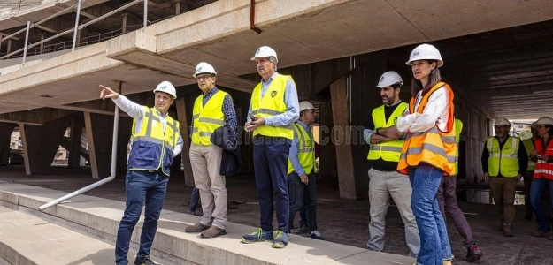 Obras del Nou Mestalla estadio Valencia CF inspección Generalitat