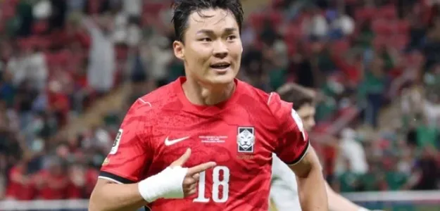 Kang In Lee durante el partido debut de Corea del Sur en el Mundial