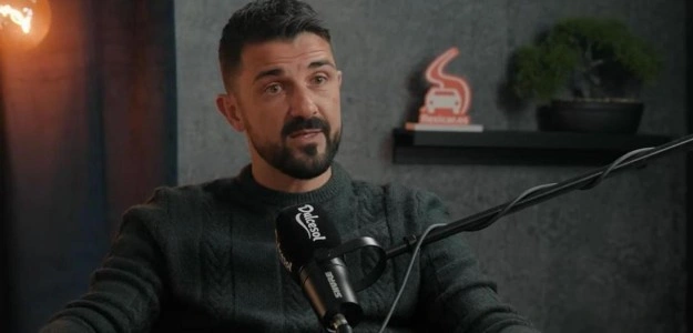 David Villa durante su etapa como jugador del Valencia CF en Mestalla
