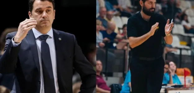 Jaume Ponsarnau durante una sesión de dirección técnica en baloncesto