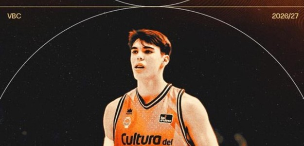Lucas Marí, alero del Valencia Basket, durante un partido en Liga Endesa