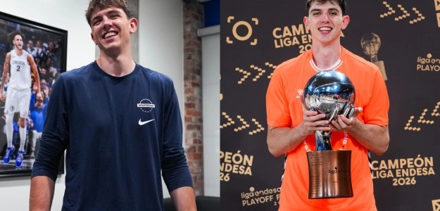 Sergio De Larrea con camiseta Valencia Basket en partido de Liga Endesa