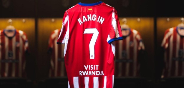 Kang In Lee con equipación del Atlético de Madrid, nuevo fichaje