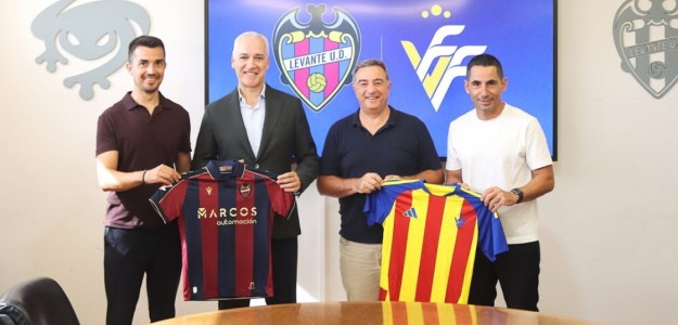 Firma del convenio entre Levante y FFCV para formación de entrenadores