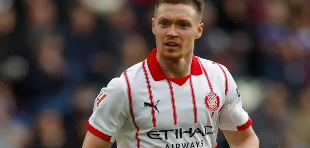 Viktor Tsygankov en acción con la camiseta del Girona en Primera División