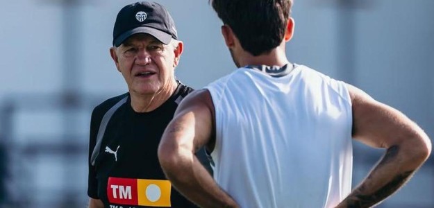 Javier Aguirre en el banquillo del Mallorca durante un partido de Liga