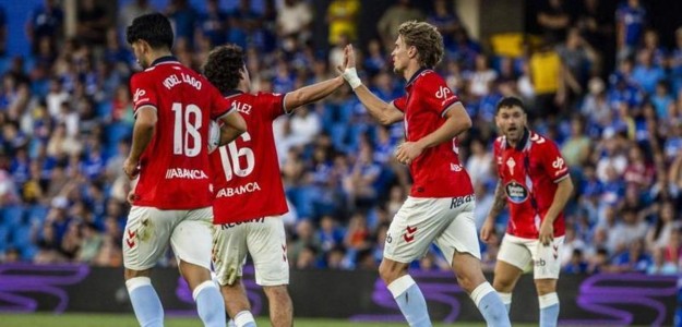 Hugo González Sotos lateral Celta Vigo saque de falta asistencia